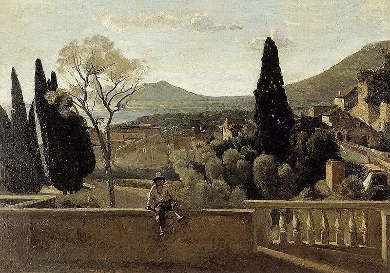 Veduta di Tivoli - da Corot